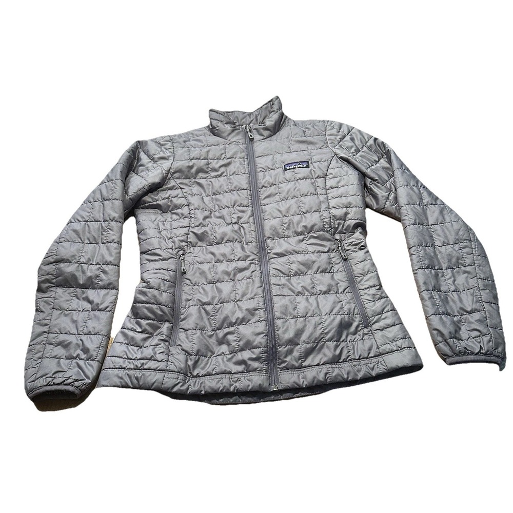 Patagonia Women's Nano Puff PrimaLoft Gray Quilted Jacket Size XS